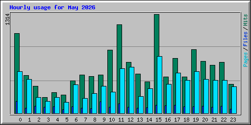 Hourly usage for May 2026